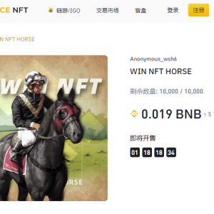 如何参与WIN NFT HORSE（赛马） 币安NFT盲盒抢购