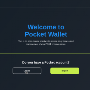 POKT钱包使用教程，如何创建POKT钱包