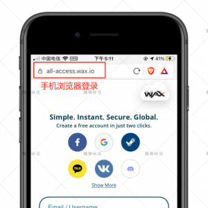 手把手教你注册WAX云钱包